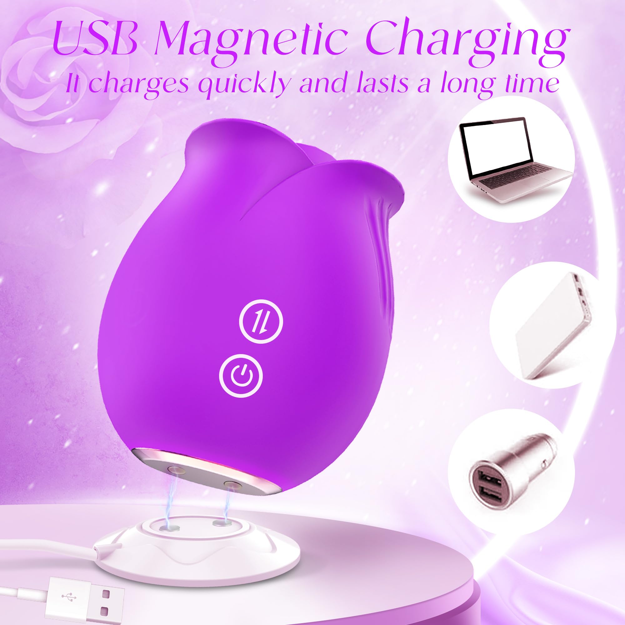 Rose Sex Toy Stimulator Sucking Vibrators for Women's Vibrators G Spot