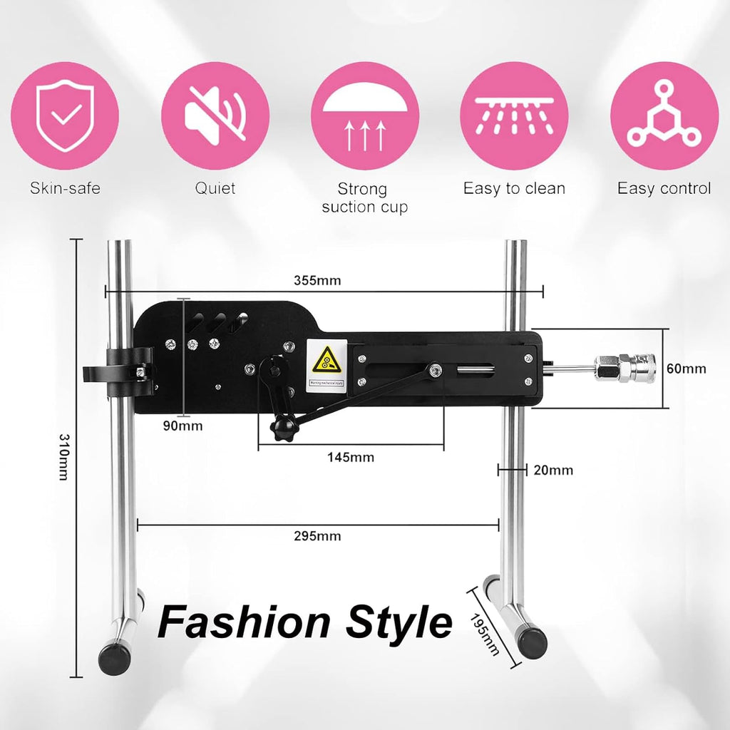 Sex Machine App/Remote Control Automatic and Adjustable Adult Sex Toys with Quick Air Connector Thrusting Sex Love Machine with 3 Attachments
