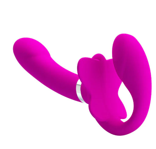 Double Strap-On Butterfly Vibrator for Women (One)