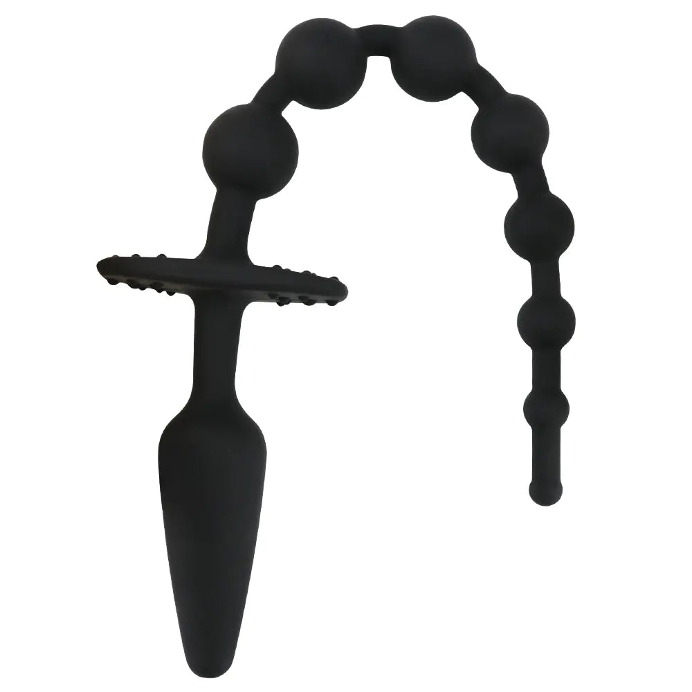 Silicone Beaded Anal Plug Prostate Massager