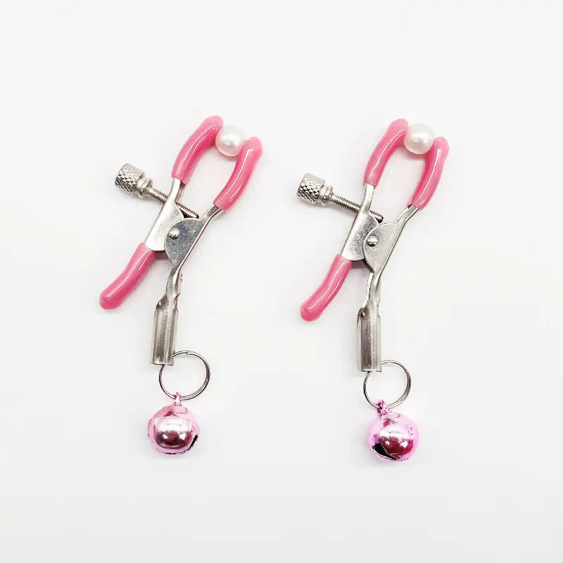 Couples Teasing Nipple Clamps