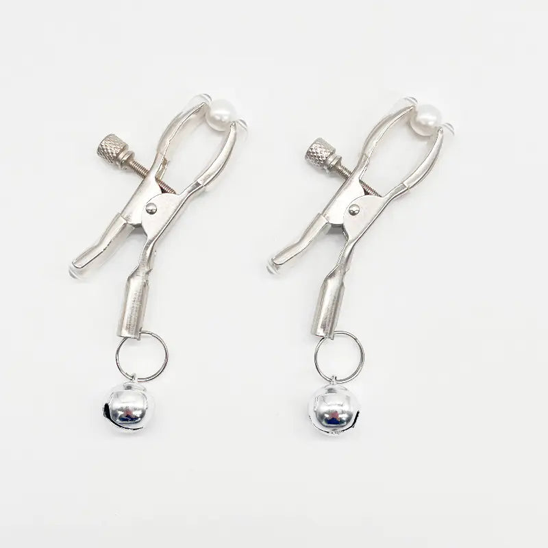 Couples Teasing Nipple Clamps