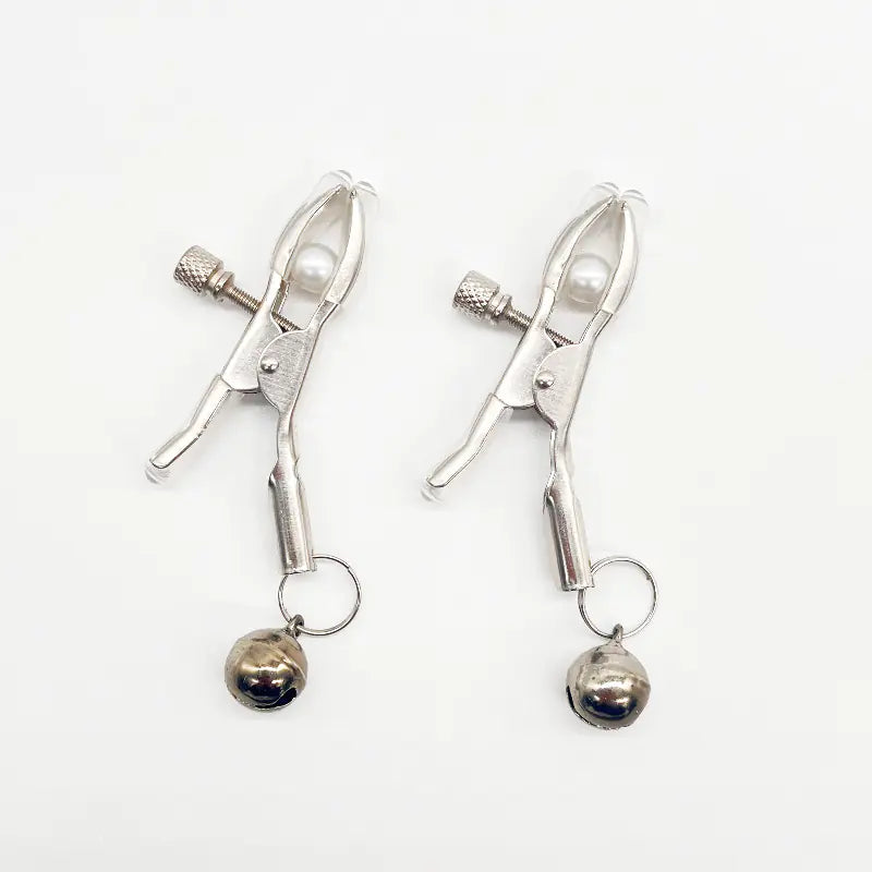 Couples Teasing Nipple Clamps