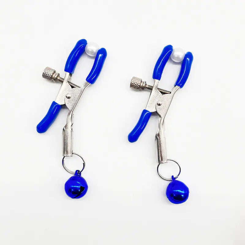 Couples Teasing Nipple Clamps