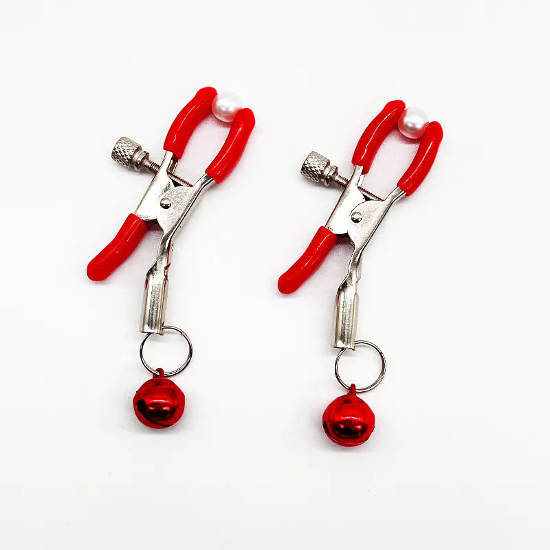 Couples Teasing Nipple Clamps