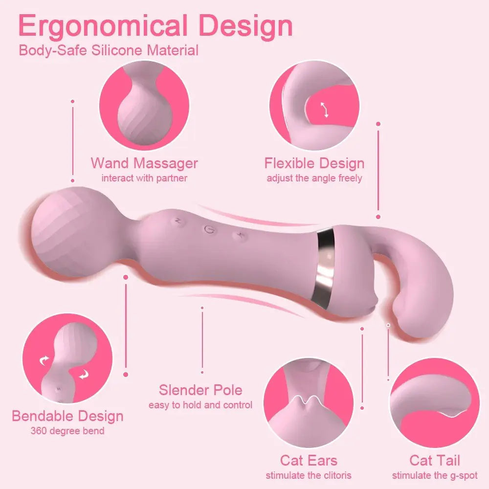 Dual Pleasure Stimulating Vibrator