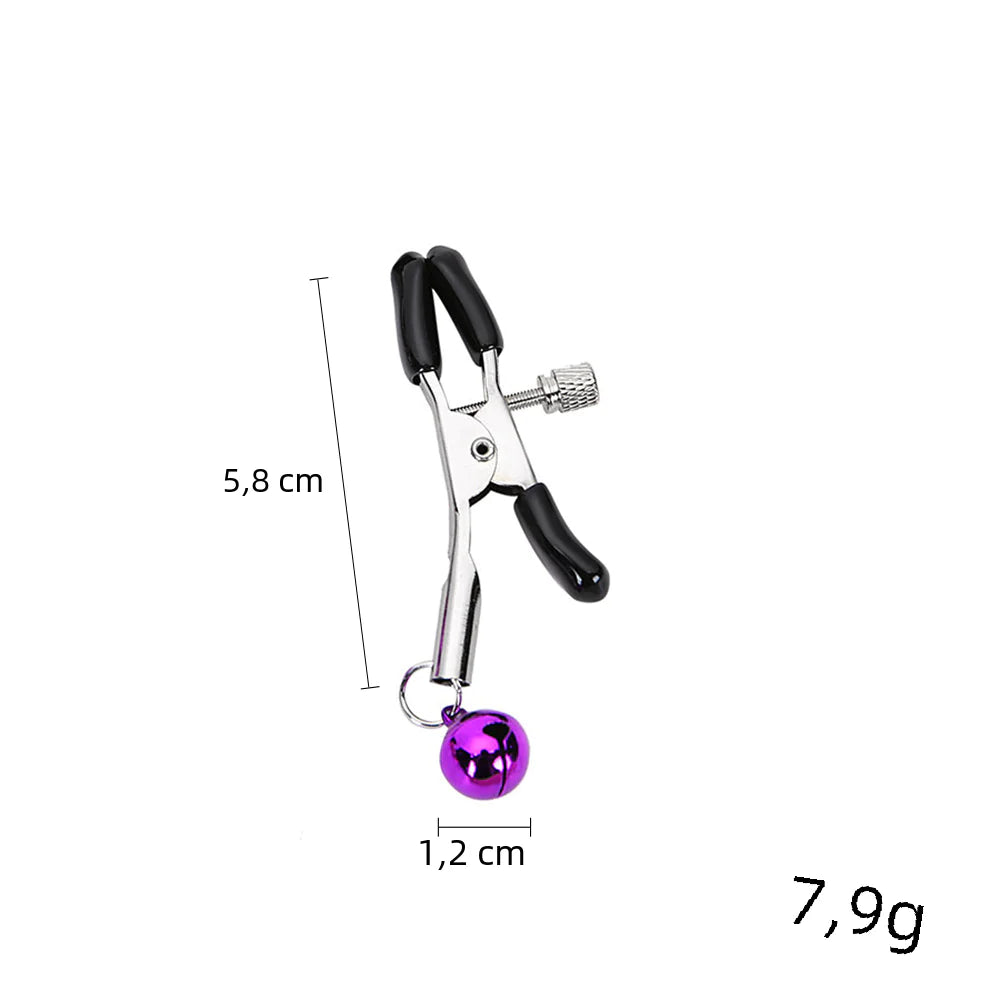 Couples Teasing Nipple Clamps