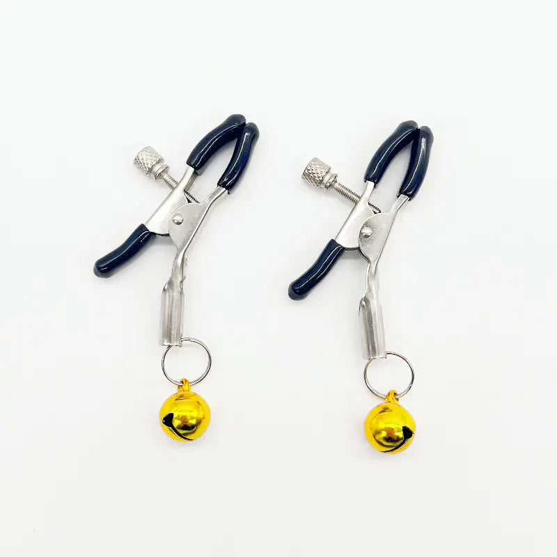 Couples Teasing Nipple Clamps