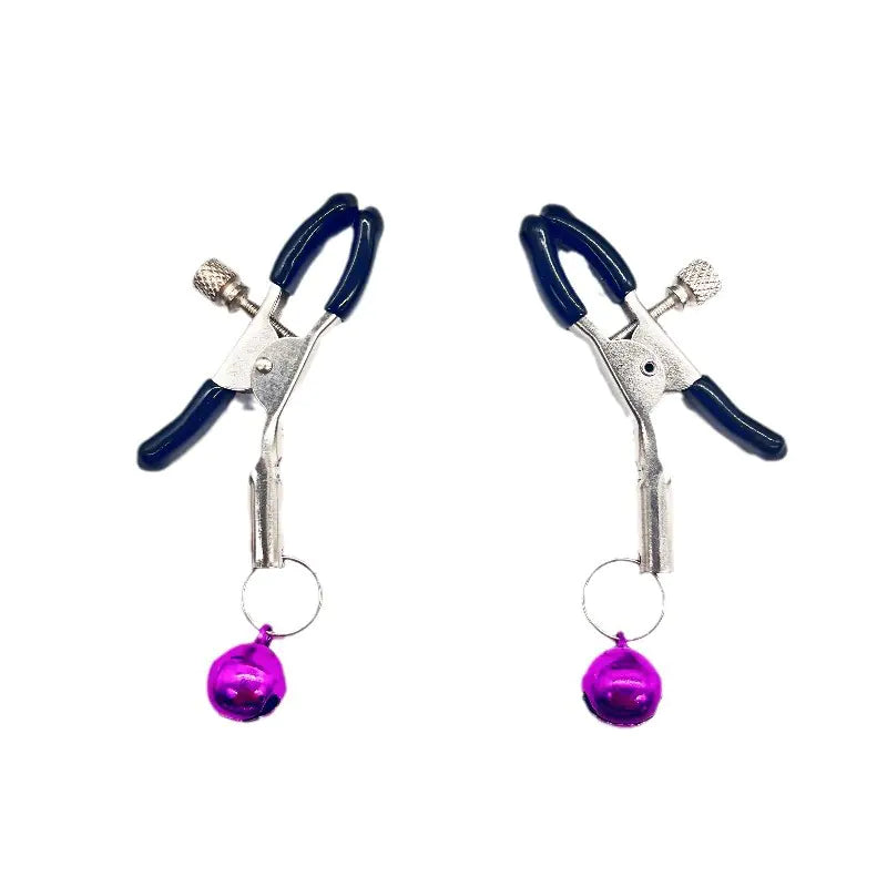 Couples Teasing Nipple Clamps